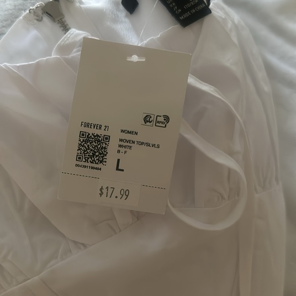 White Cropped Tank Top - Picture 4 of 6